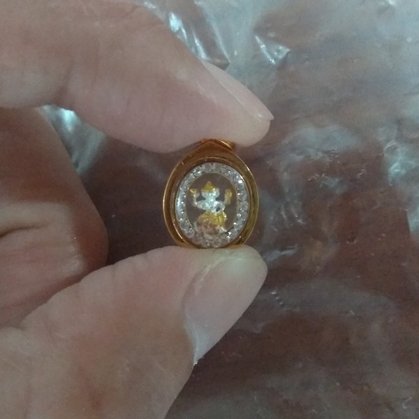 High Quality Real 18k gold Hindu God Brahma amulet lucky pendant Hindu pendant Hindu jewelry Hindu jewellery Religious pendant India pendant