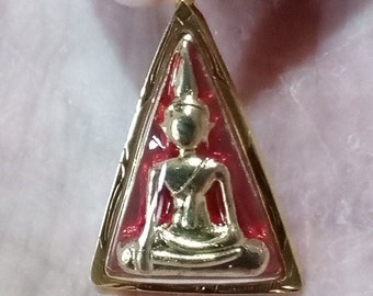 High Quality Real 18k gold Thai Buddha amulet pendant spiritual jewelry spiritual pendant Thai Monk amulet Thai Monk pendant for necklace