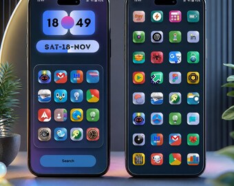Silk Handcrafted iOS Icons | Luxury Glossy App Theme (Digital Download)