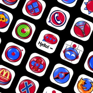 Nowy Hola Fun Fresh 2025 Kolorowe rękodzieło Ładne ikony iOS Pakiet, Ekran główny iOS, Motyw zabawy noworocznej, Żywe ikony iOS Motyw, Pakiet ikon iOS14