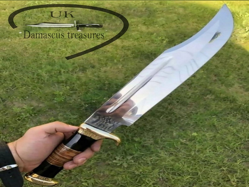 Custom Handmade D2 Tool Steel High Polish Crocodile Dundee Etsy