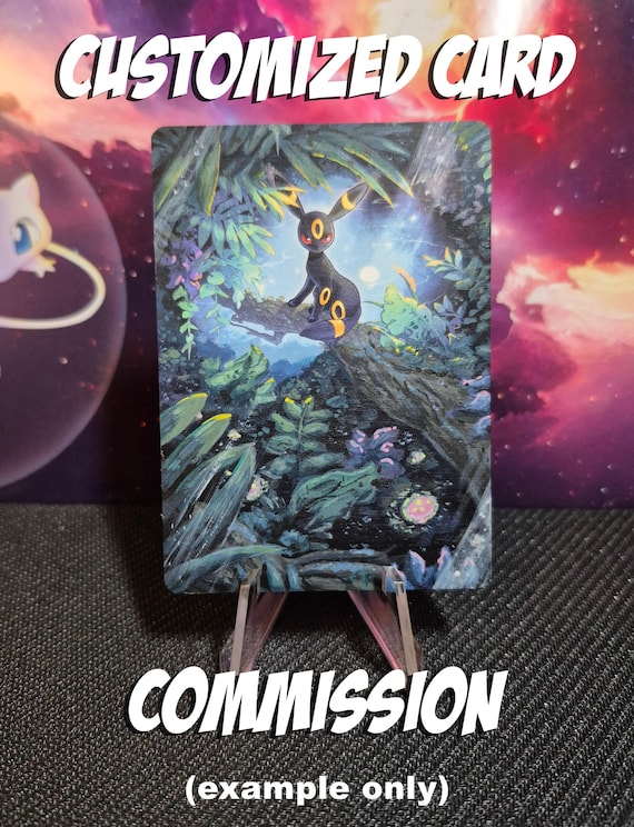 Custom Painted Pokemon Card - COMMISSION - Hand Painted Trading Card - Etsy