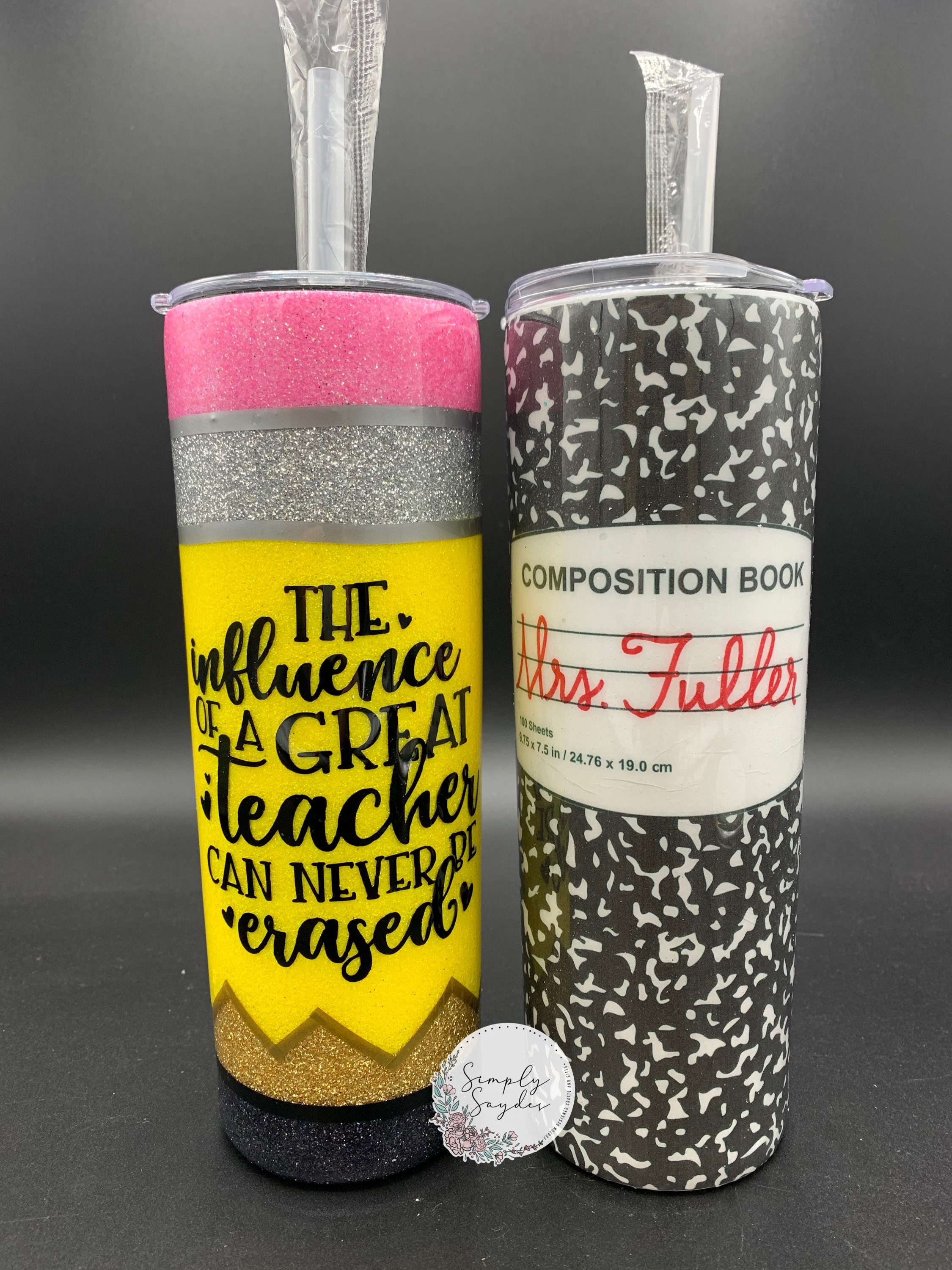 Teacher Tumblers Etsy