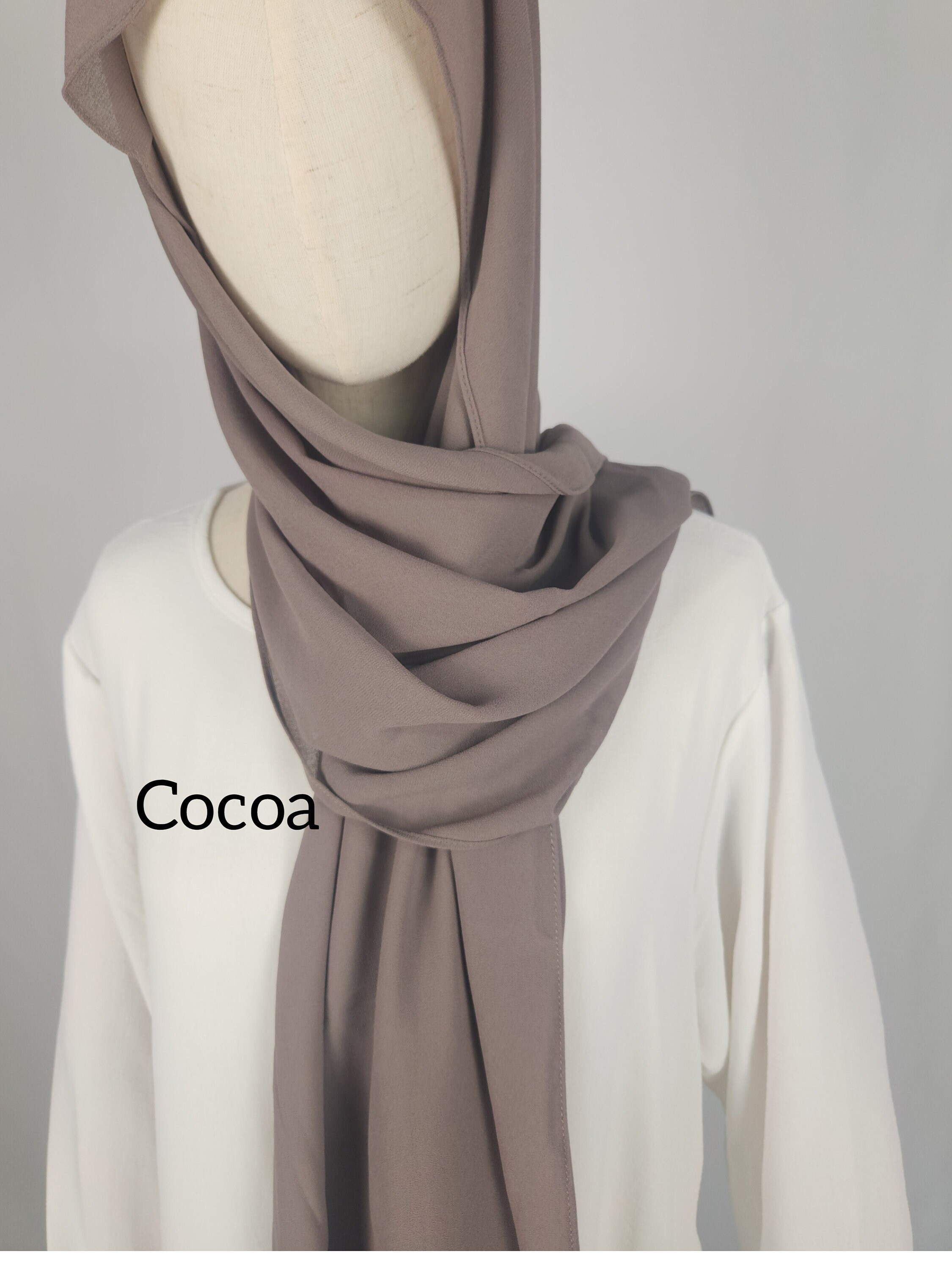 Viscose Fabric Studded Diamanté Hijab Scarf - Large Maxi Wrap Sarong In Cotton Scarf For Women Summer - Foto 6