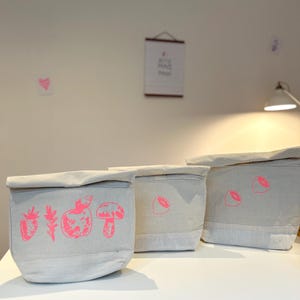 Stylische Kühltasche mit handmade Siebdruck