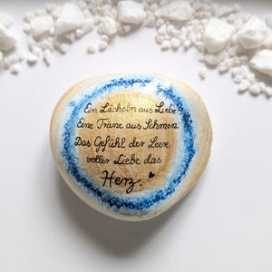 Gedenksteine - Trauerstein -  Du fehlst  - bemalter Stein lackiert