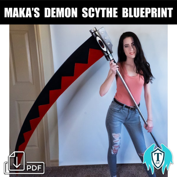 Maka's Demon Scythe (Soul Evans) from Soul Eater- Blueprint Download