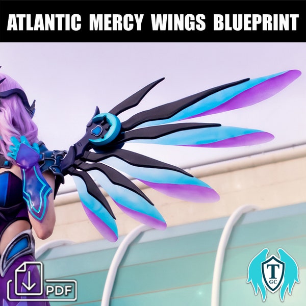 Atlantic Mercy Wings from Overwatch- Blueprint Download