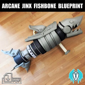 Arcane Jinx&#39;s rocket launcher &quot;Fishbones&quot;- Blueprint Download