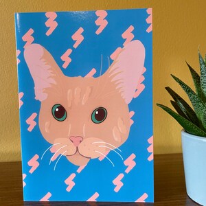 Greetings Card for Cat Lovers, Card from your pets, blank cat card