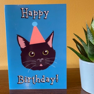 Greetings Card for Cat Lovers, Happy Birthday from your pets