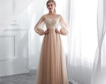 dinner dresses with sleeves