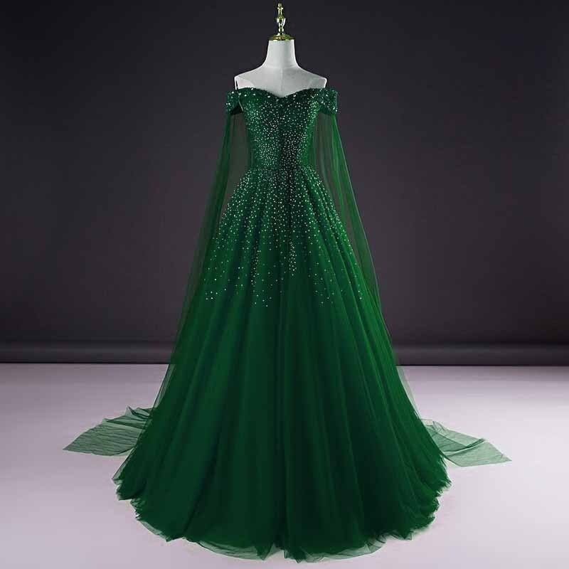 Emerald Green Gown - Etsy