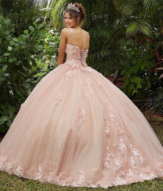 Beautiful Pink Princess Quinceanera Dress Sweet 16 Ball Gown - Etsy UK