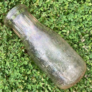 1910s Antique Seiler Bros Pure Milk (Newark, NJ) Pint Glass Dairy Bottle
