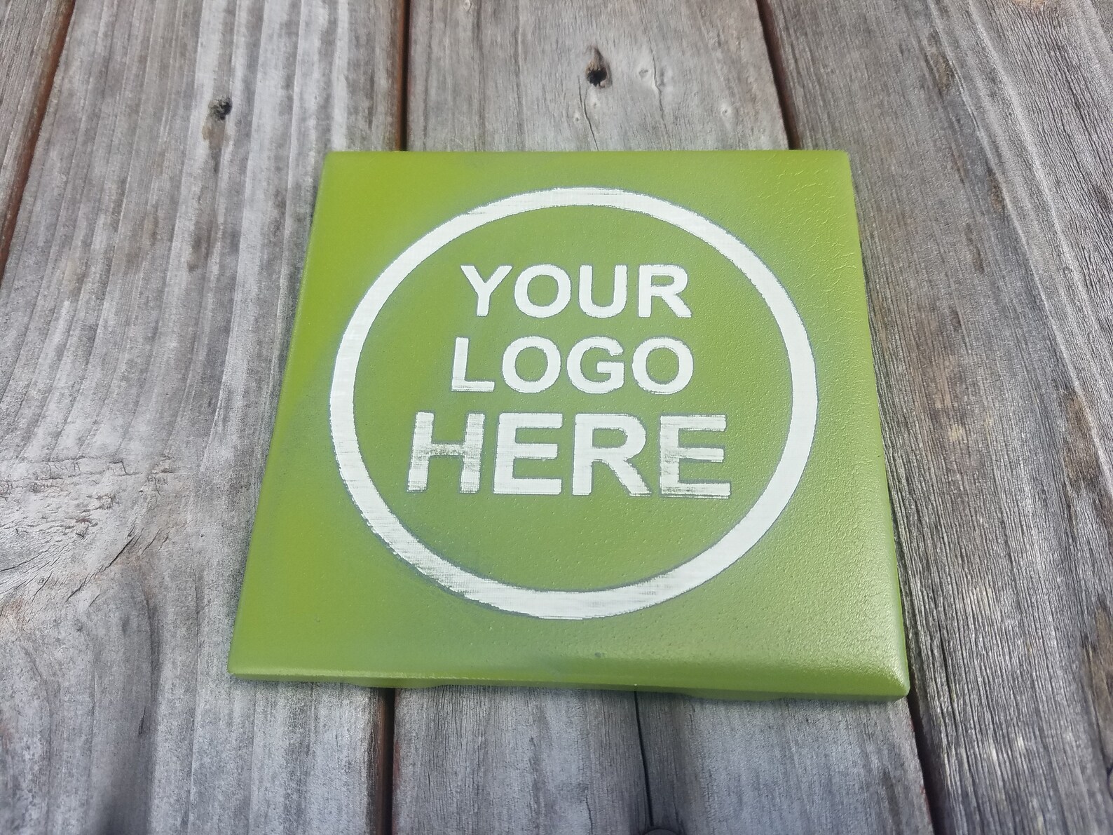 Personalized Business Logo Coaster Custom Logo Coaster Etsy