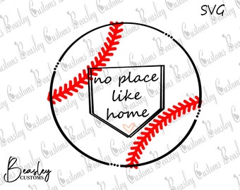 Baseball SVG, No Place Like Home SVG, Home Plate SVG, Softball svg