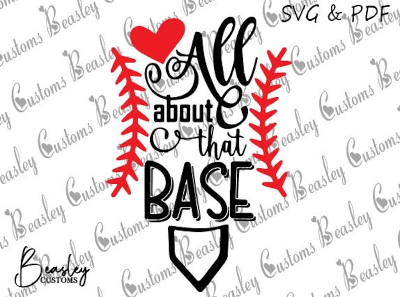 All About That Base SVG All About That Base PDF Baseball Etsy