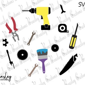 Tools SVG, Boys Room SVG, ClockFace SVG, Wood Sign Svg