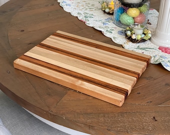 Maple Cutting Board with Tigerwood Accents