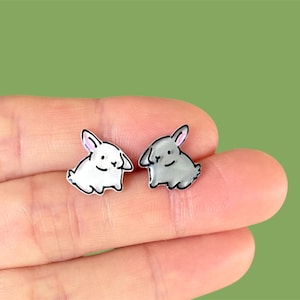 Cute Bunny Rabbit Animal Pet Stud Earrings Gift