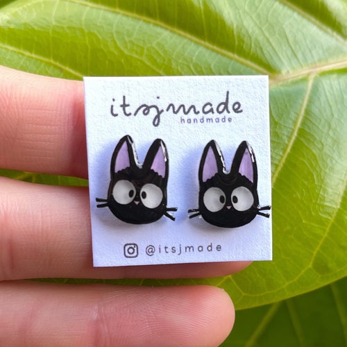 Kikis Delivery Service Inspired Jiji Earrings Etsy