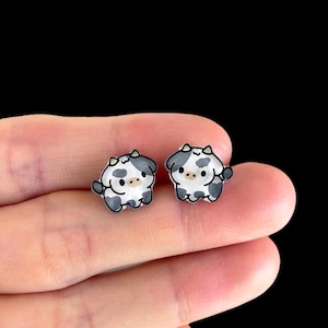 Cow Farm Animal Stud Earrings