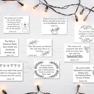 Cartões para colorir com versículos bíblicos de Natal - Cartões com as escrituras para imprimir