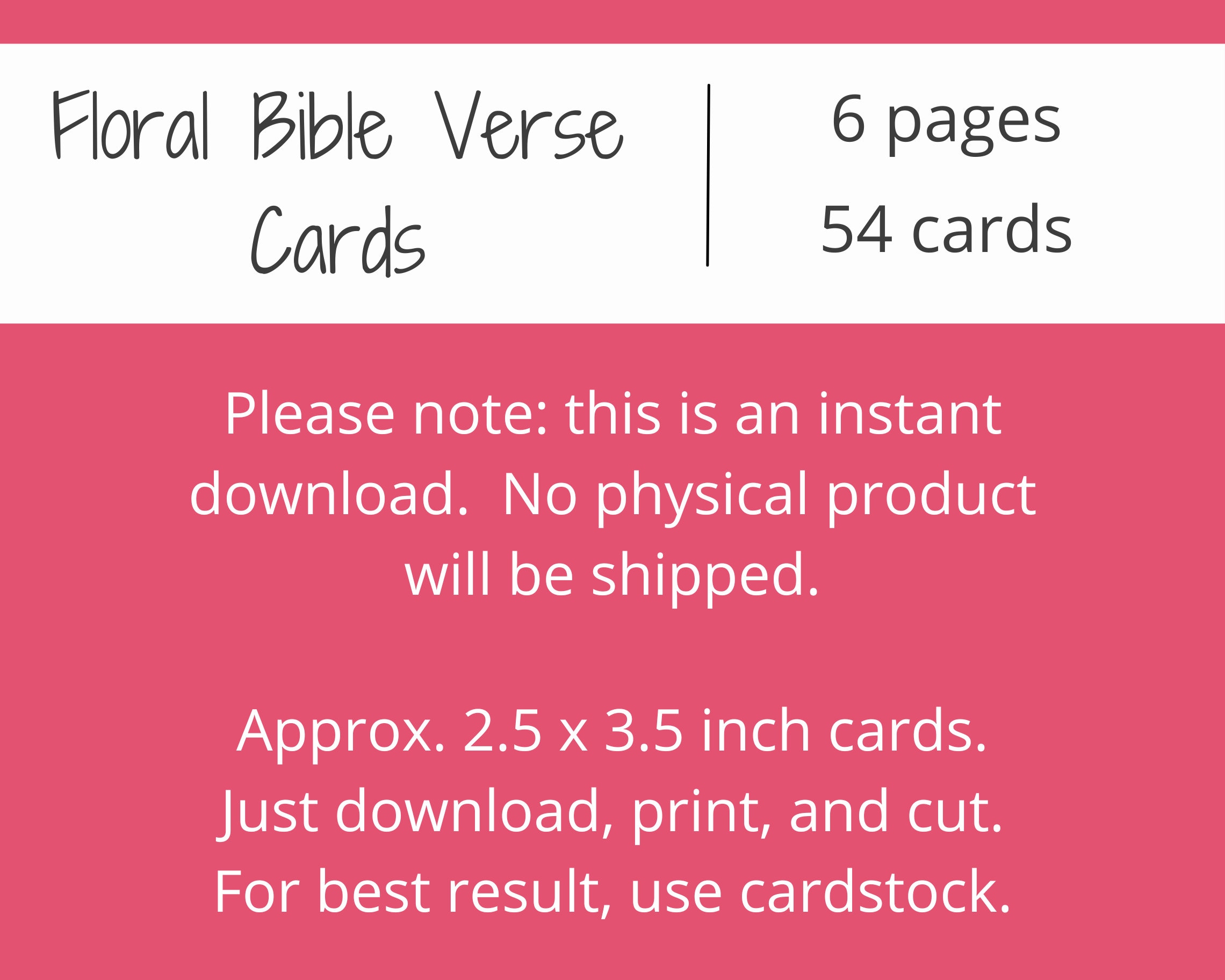 54 Floral Bible Verse Cards | Printable Scripture Cards for Women ...