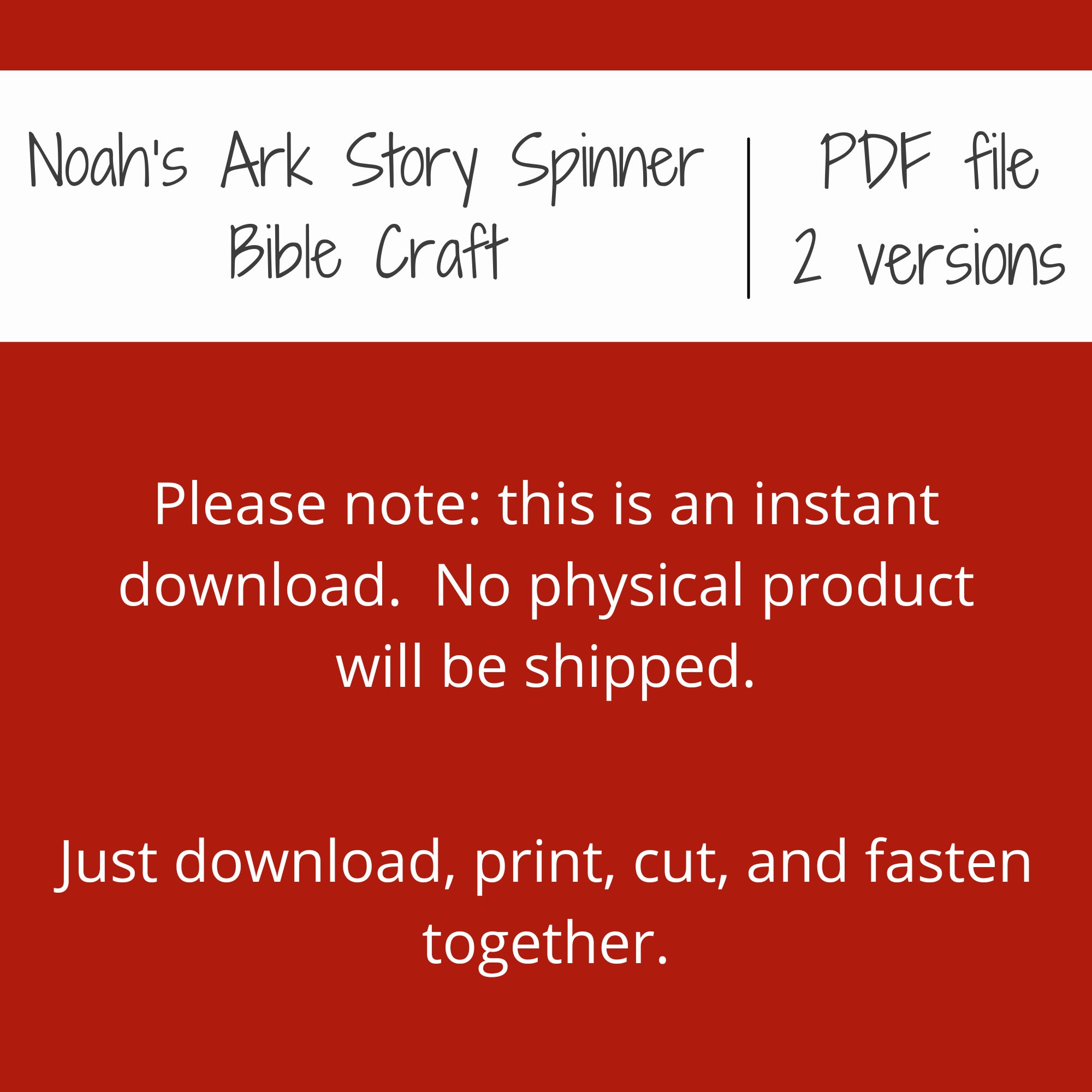 Noah's Ark Printable Bible Craft | Story Spinner | Noah's Ark Coloring ...