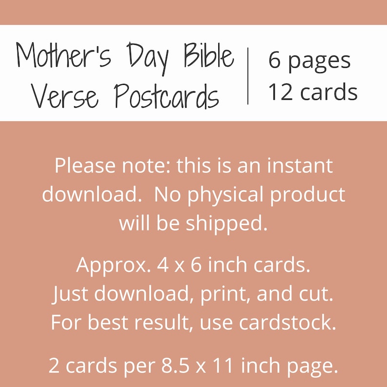 Mother's Day Bible Verse Postcards | Proverbs 31 Cards | Scripture ...