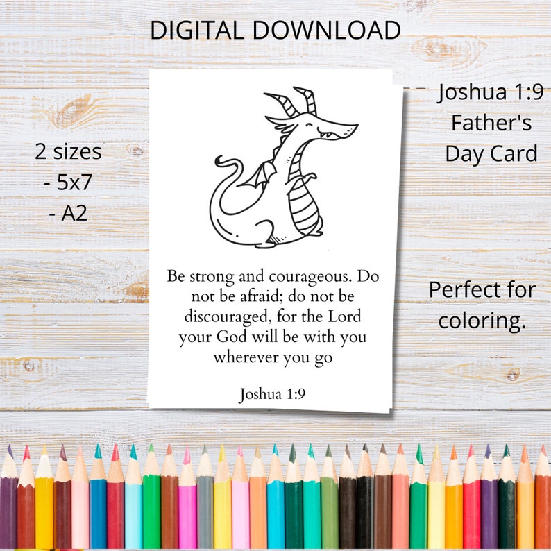 Bible Verse Father's Day Cards to Color | Printable Father's Day Cards ...