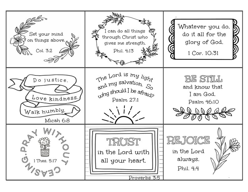 Printable Scripture Cards - Bible Verse Coloring, Blank Note Cards ...