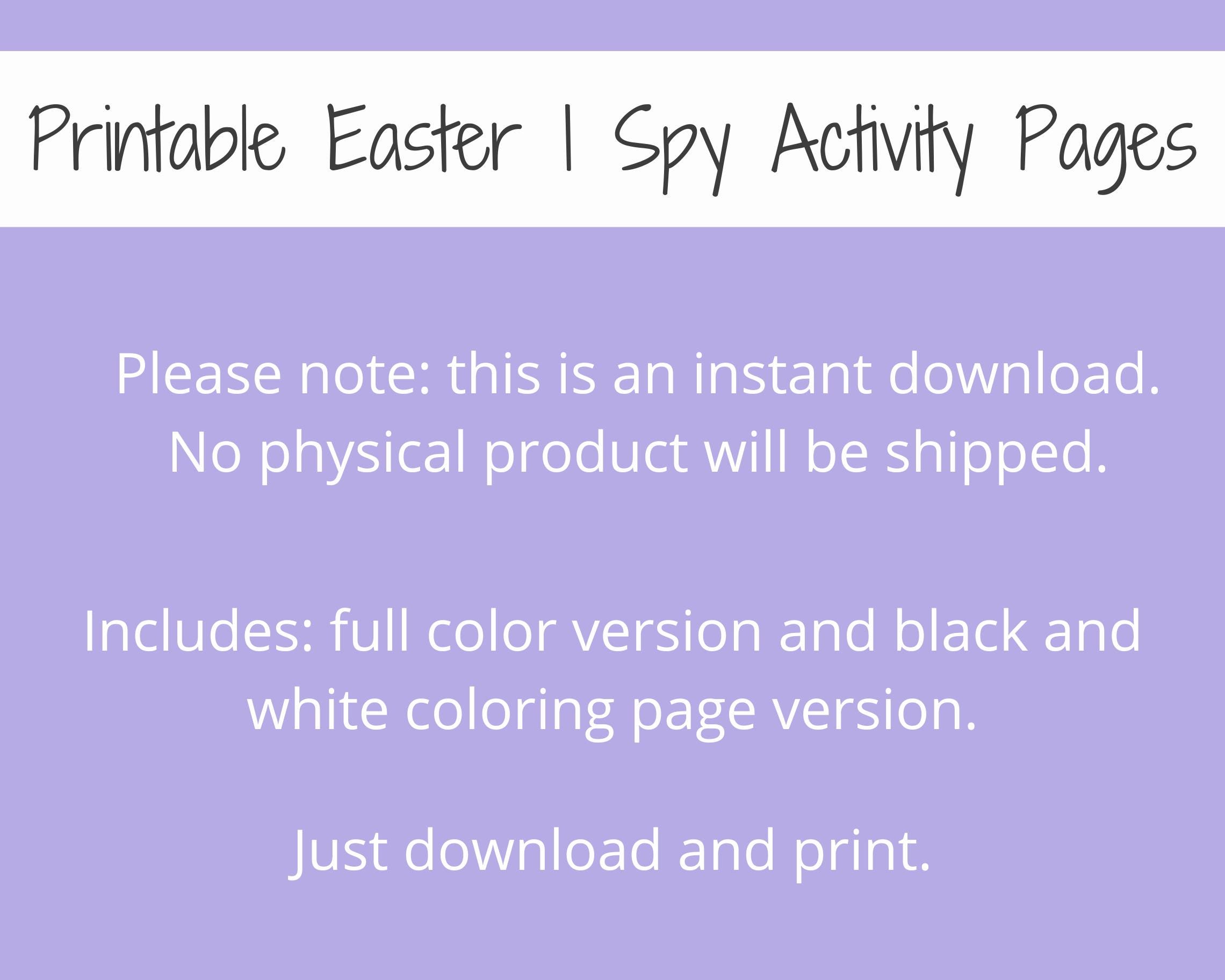 Christian Easter I Spy Activity Pages | Easter Coloring Pages for Kids ...