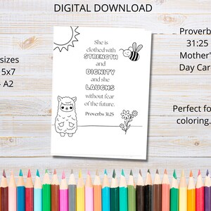 Bible Verse Mother's Day Cards | Mother's Day Cards to Color ...