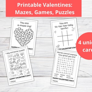 Saint-Valentin à imprimer pour les enfants | Activité Saint-Valentin à imprimer | Labyrinthe de la Saint-Valentin | Vous êtes incroyable Saint-Valentin | Casse-tête Saint-Valentin