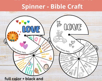 Götter Liebe Bibel Handwerk Spinner | 1 Korinther 13 Handwerk | Christian Valentin | Liebe ist Bibel Handwerk | Liebe ist geduldig Liebe ist freundlich