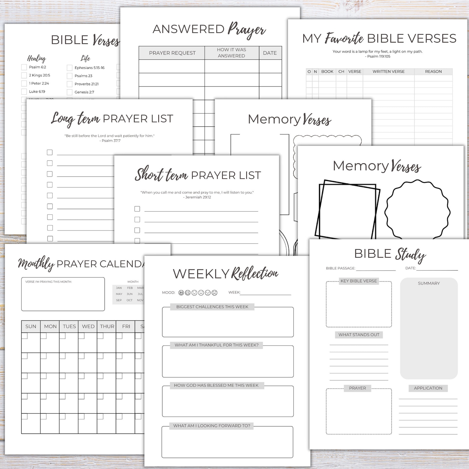 Printable Prayer Journal | Bible Study Journal | Faith Journal | ACTS ...