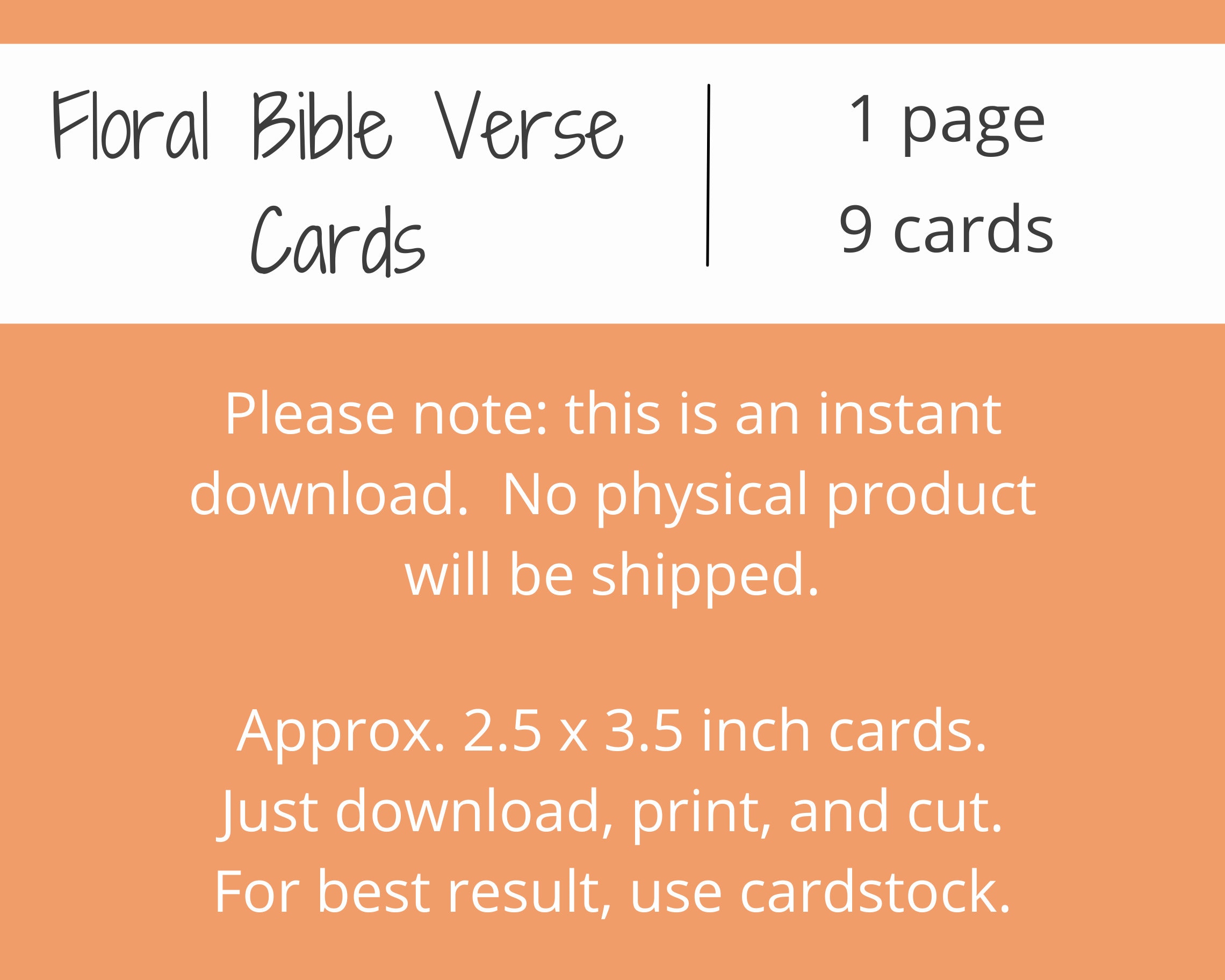 Floral Bible Verse Cards | Scripture Cards for Women | Printable ...