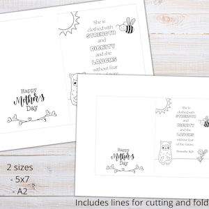 Bible Verse Mother's Day Cards | Mother's Day Cards to Color ...