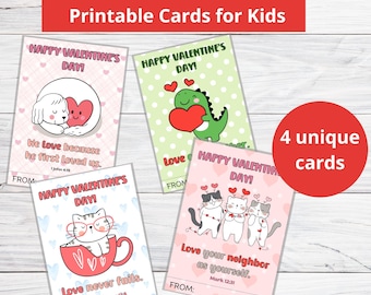 Saint-Valentin chrétienne pour enfants | Cartes de Saint-Valentin imprimables | Verset biblique Saint-Valentin | Cartes bibliques de la Saint-Valentin | Cartes mémoire bibliques