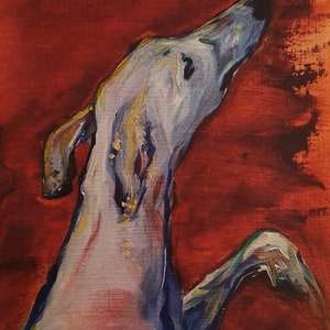 Galgo Galgoart Greyhoundart Greyhound Dogartprint artprint Dogart Oilart