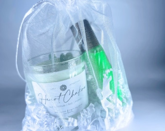 Chakra Gift Set | Heart Chakra | Chakra Oil | Mini Chakra Gift |Heart Chakra Gift Set |Chakra Candle |Heart Chakra Candle|Green Aventurine