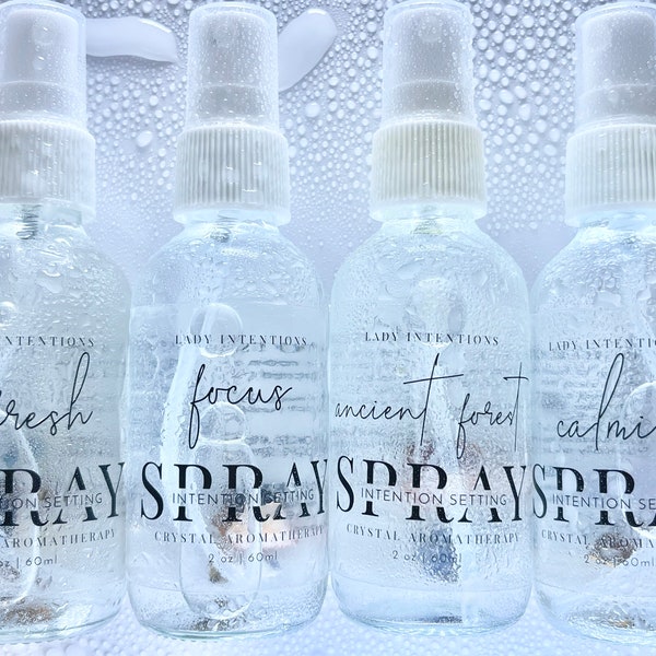 SMUDGE SPRAY | Best Home Fragrance  | Room Scent | Crystal Spray | Linen Spray | Citrus, Mint, Woodsy & Lavender Scents | Non Toxic Spray