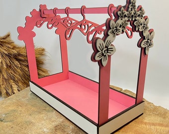 Laser Cut Earring Hanger File Necklace Holder Jewelry Organizer Box DXF SVG CDR Files for 3mm