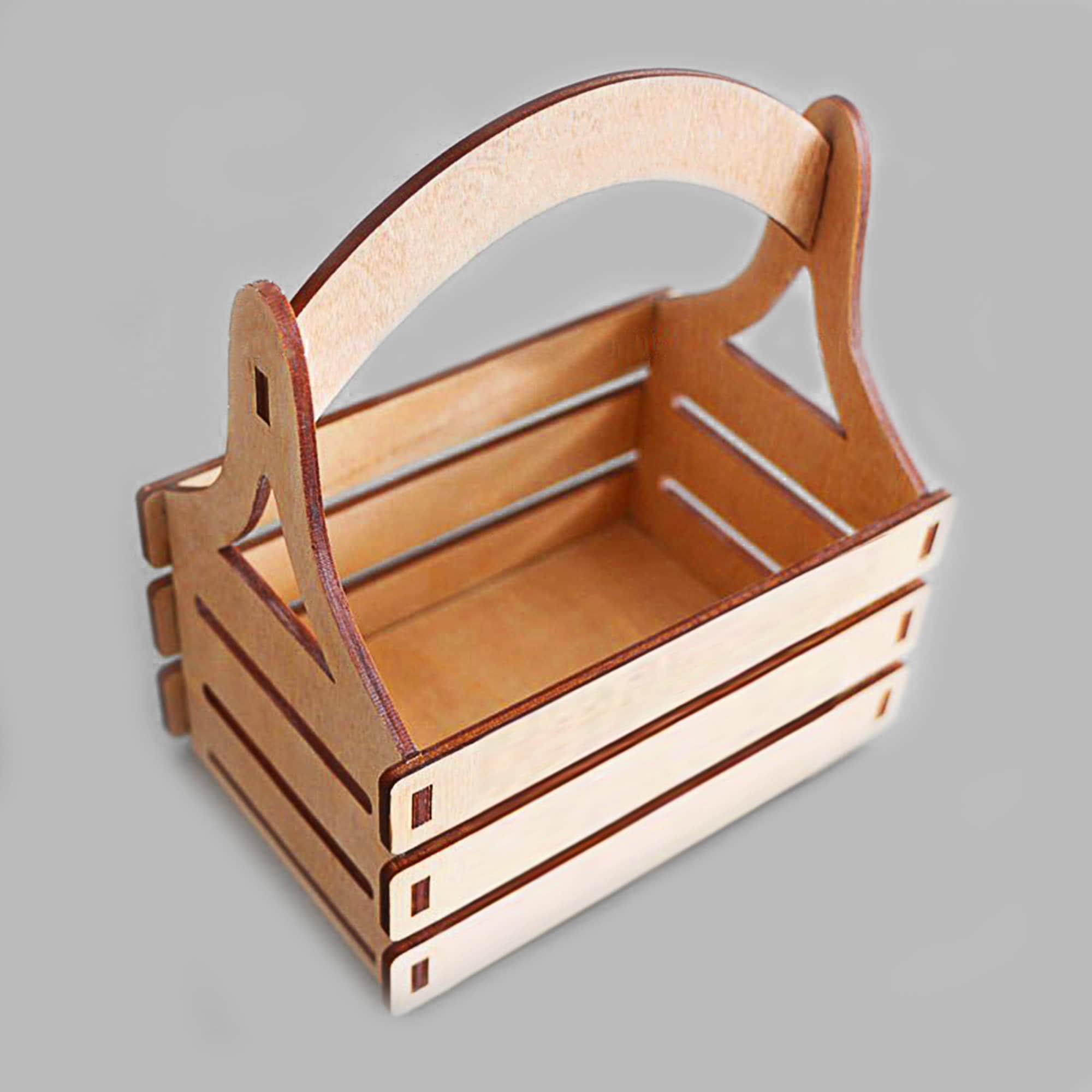 Laser Cut Box Svg File, Basket Svg for Laser, Glowforge Svg, Dxf Files ...