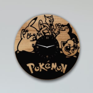 Horloge murale découpée au laser Fichiers SVG DXF Décoration d'intérieur Art mural Glowforge Xtool Téléchargement instantané
