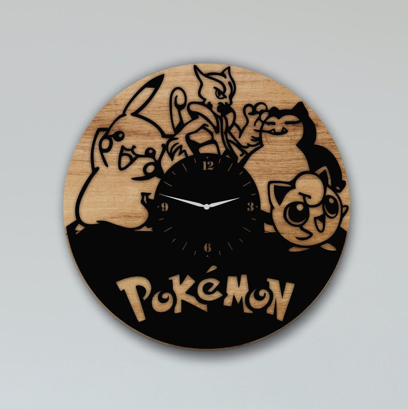 Laser Cut Wall Clock File Home Decor SVG DXF Files