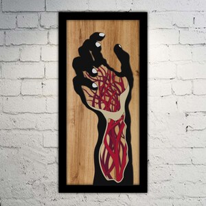 Laser Cut Multilayer Hand Svg Dxf Files Wall Art Decor Glowforge Cricut ...