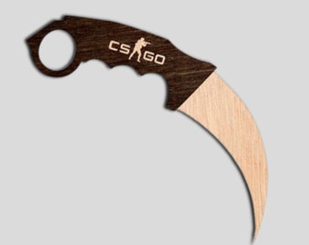 Laser Cut Wooden Karambit File CNC Glowforge Xtool SVG DXF Files